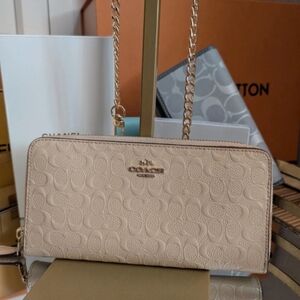 Coach Beige Leather Women's Bag